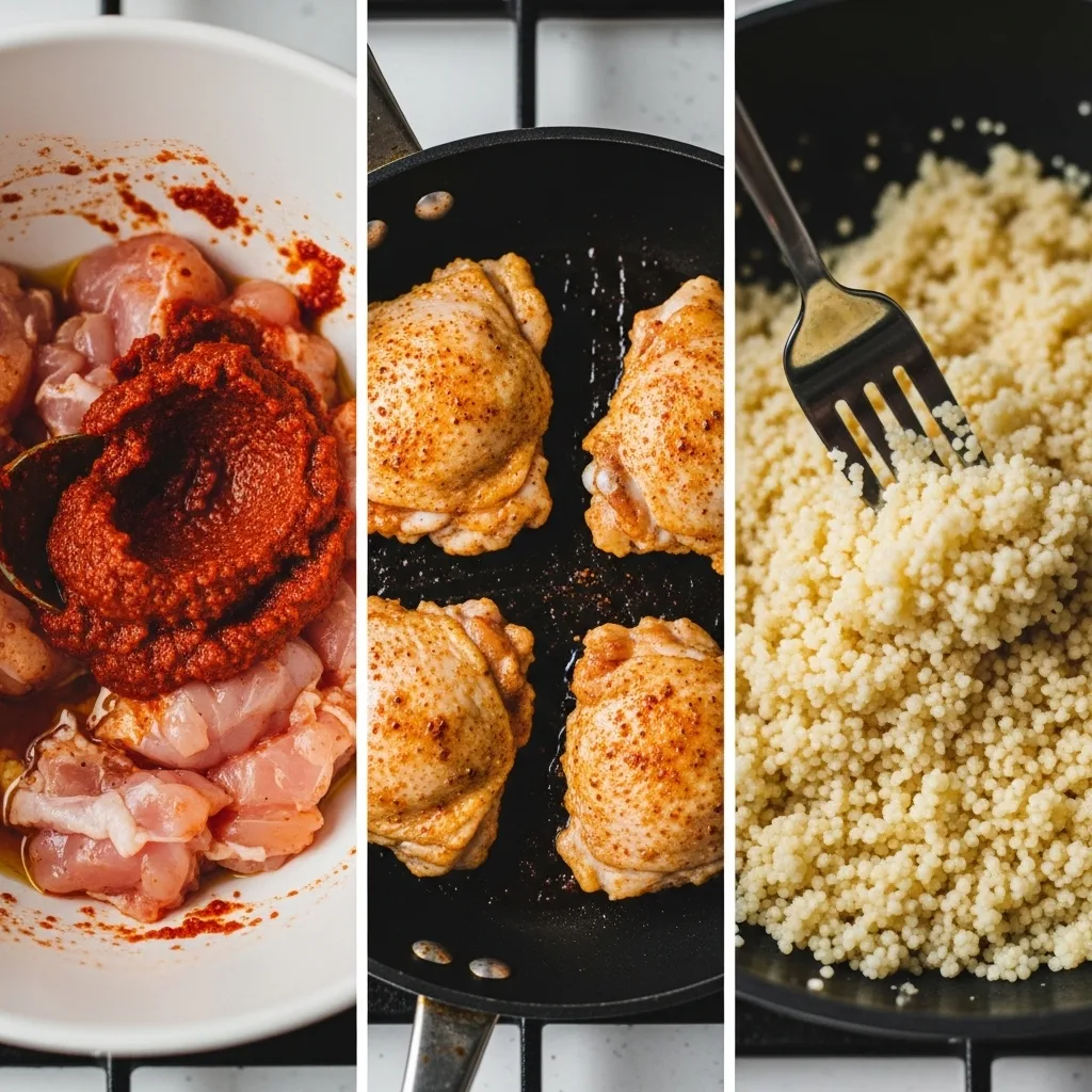 Harissa Chicken with Couscous