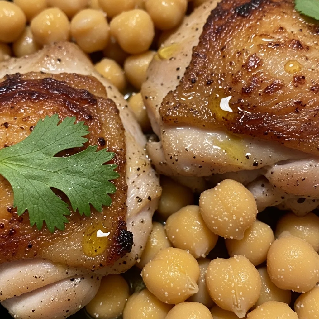 Moroccan Chicken with Chickpeas