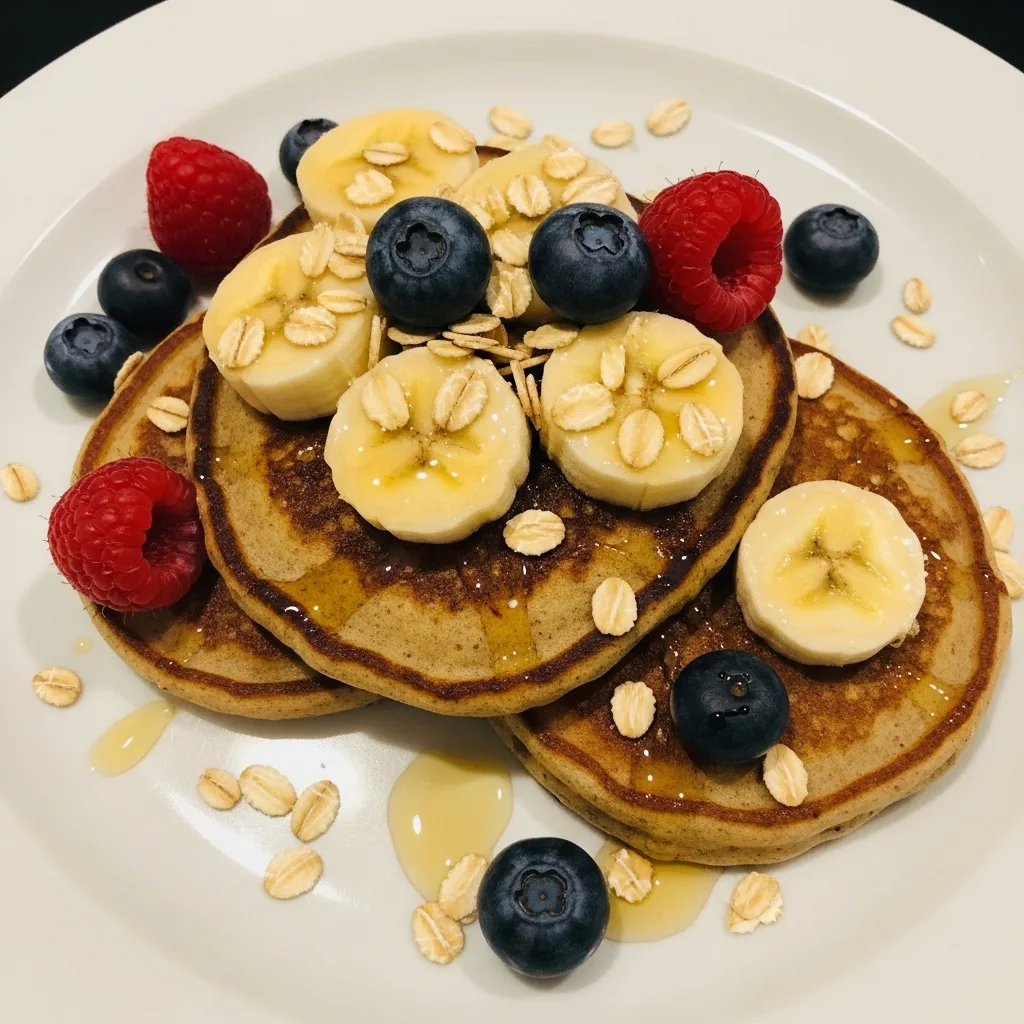 Banana Oat Pancakes