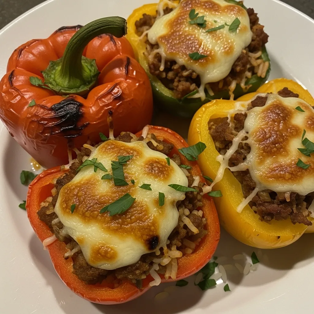 Beef Stuffed Bell Peppers