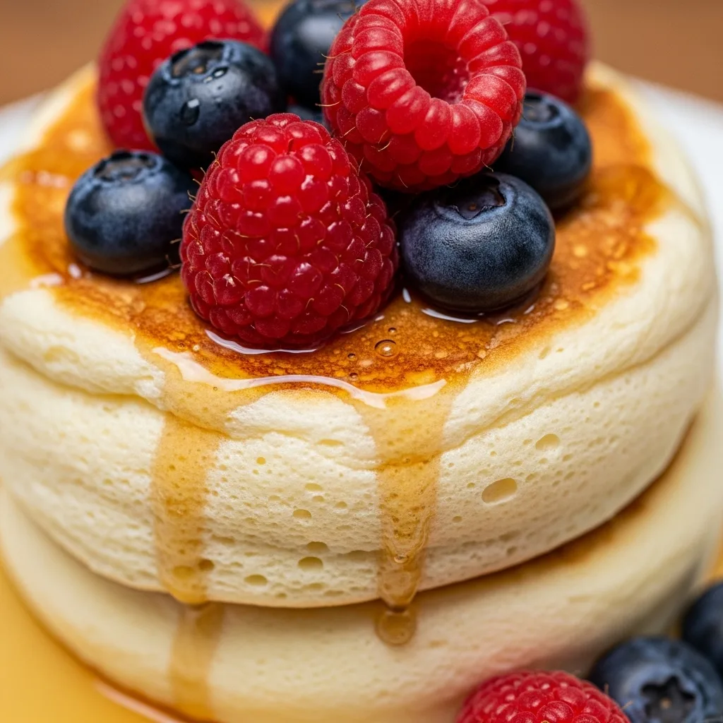 Fluffy Japanese Soufflé Pancakes