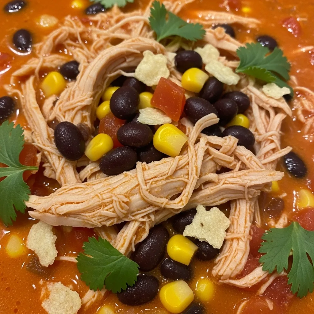 Crockpot Chicken Enchilada Soup