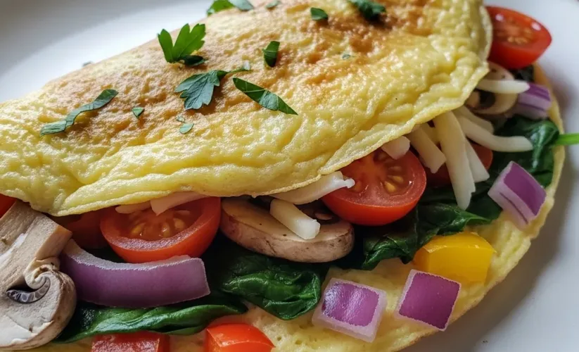 Egg White Veggie Omelette