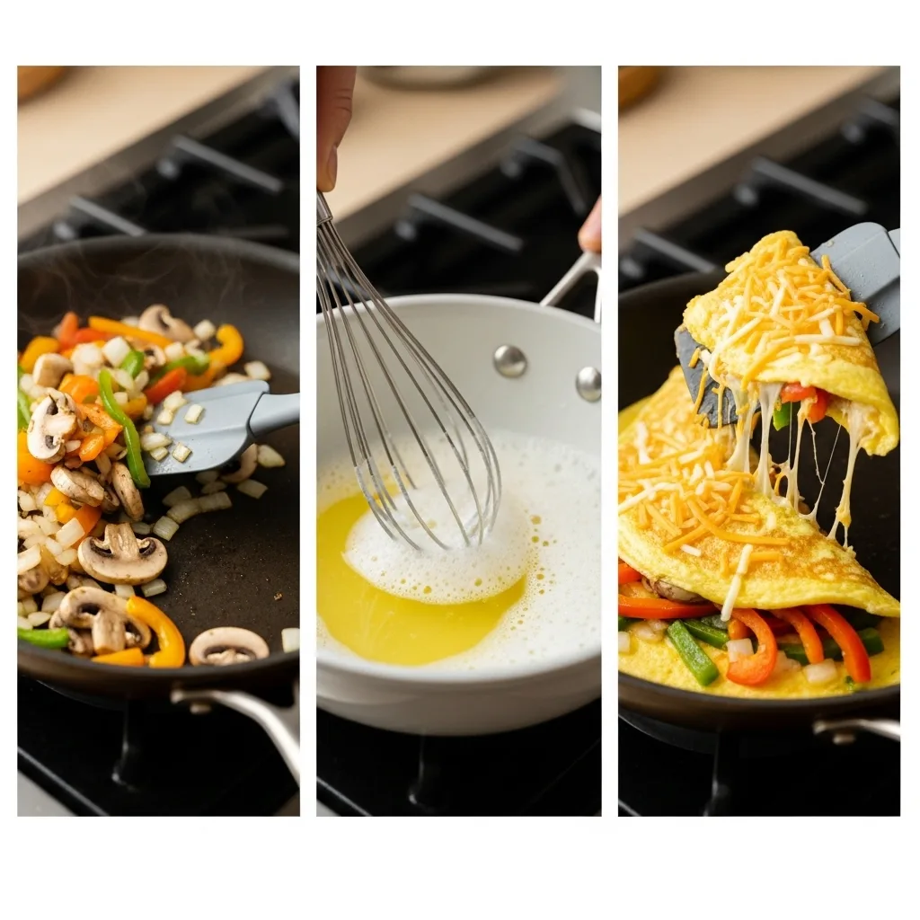 Egg White Veggie Omelette 9 Egg White Veggie Omelette