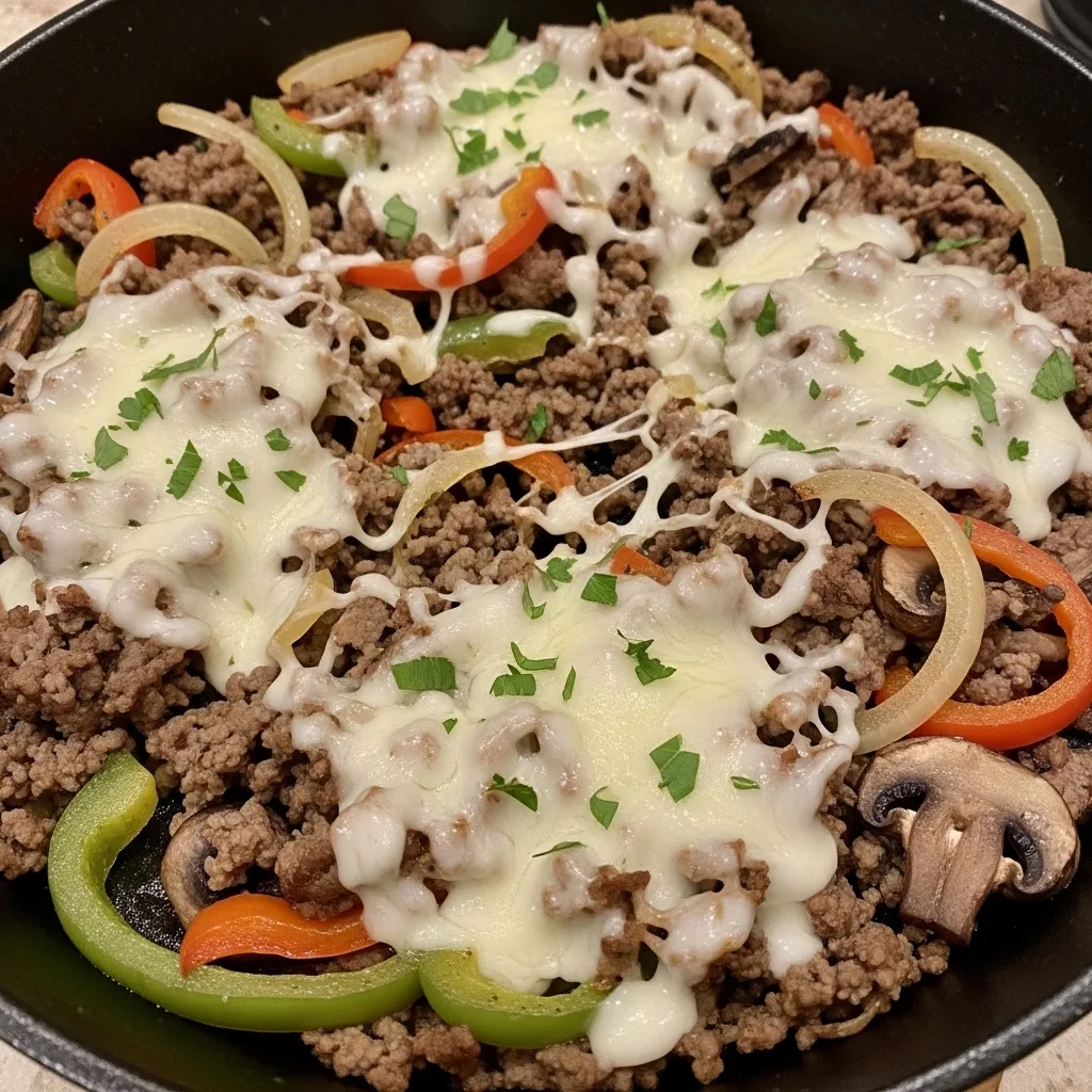 Philly Cheesesteak Skillet 1 Philly Cheesesteak Skillet