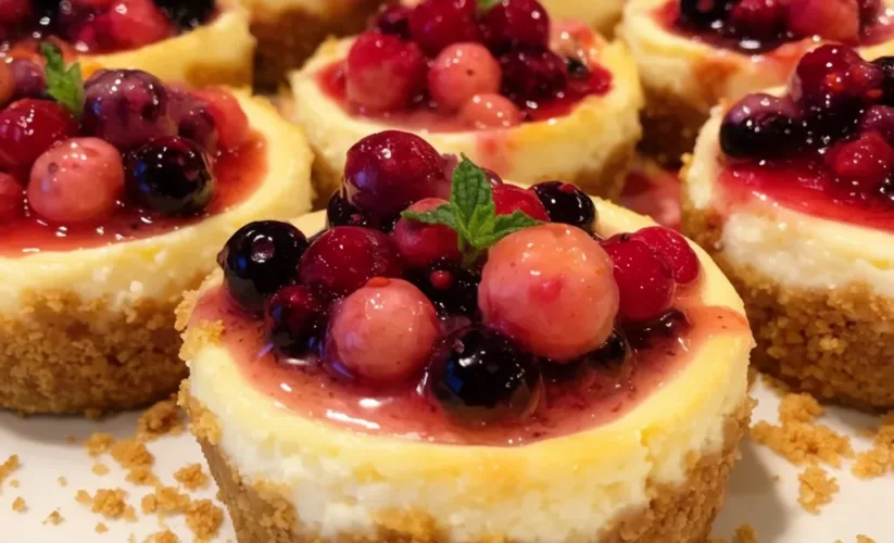 Air Fryer Mini Cheesecakes