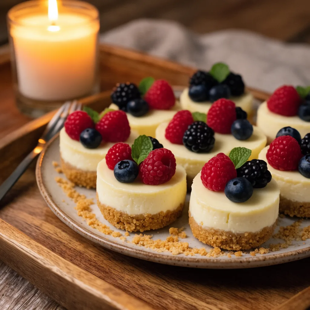 Air Fryer Mini Cheesecakes