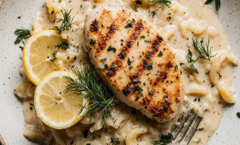Lemon Herb Chicken Orzo