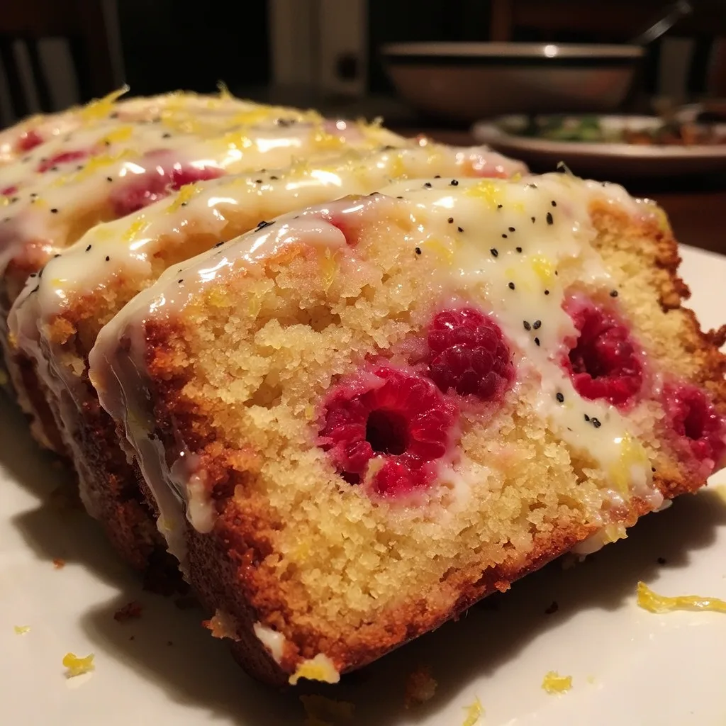 Raspberry Lemon Loaf Cake