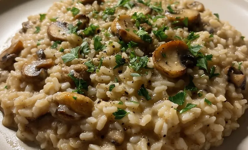 Vegan Mushroom Risotto