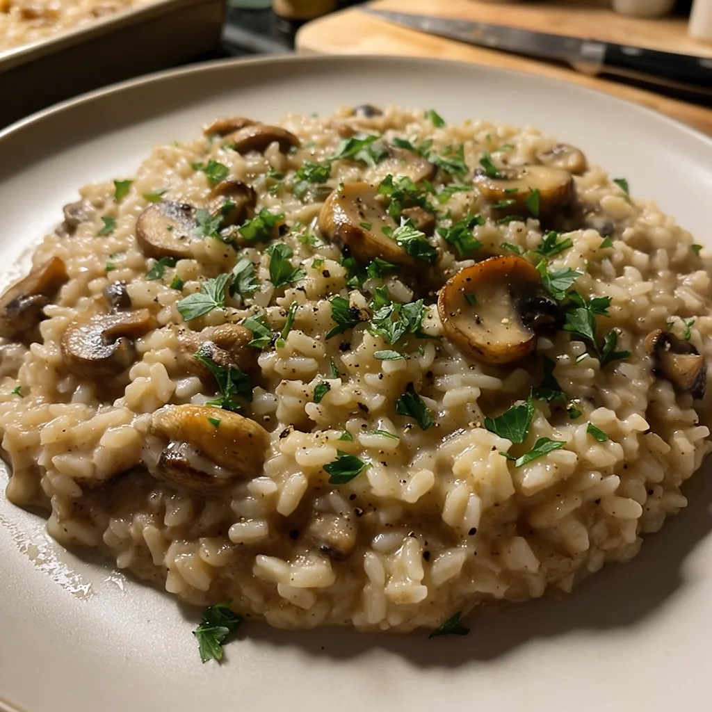 Vegan Mushroom Risotto