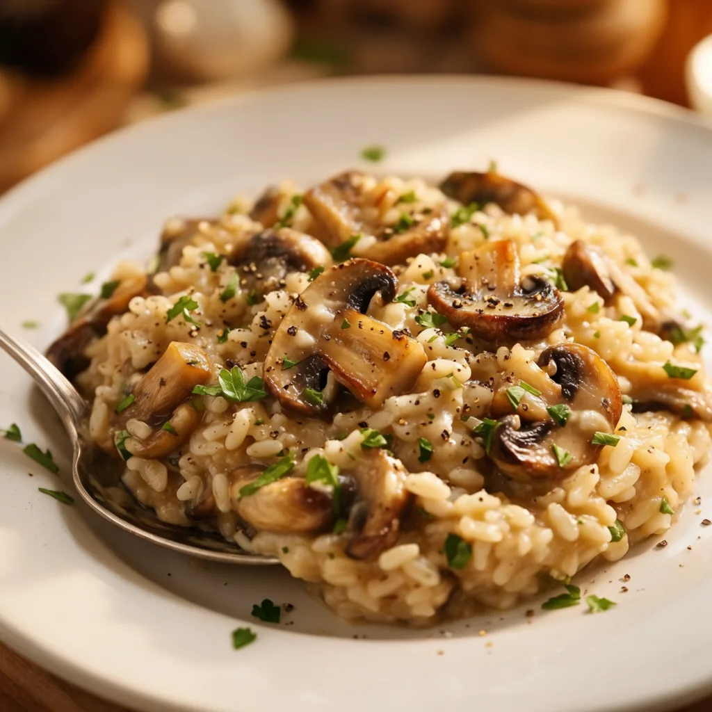 Vegan Mushroom Risotto