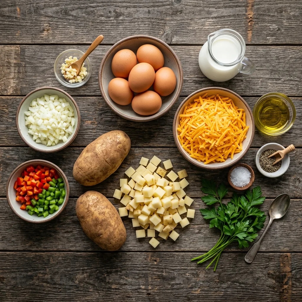 Cheesy Egg and Potato Skillet For Dinner 6 Cheesy Egg and Potato Skillet For Dinner