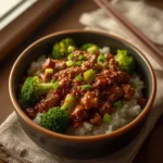 Lazy Beef and Broccoli Rice Bowl