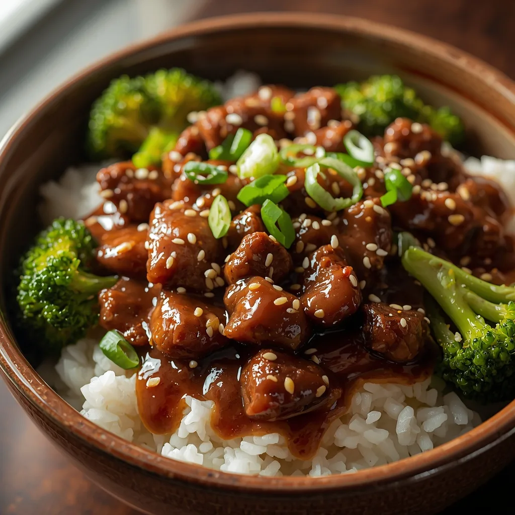 Lazy Beef and Broccoli Rice Bowl