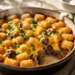 Lazy Tater Tot Casserole with Ground Beef