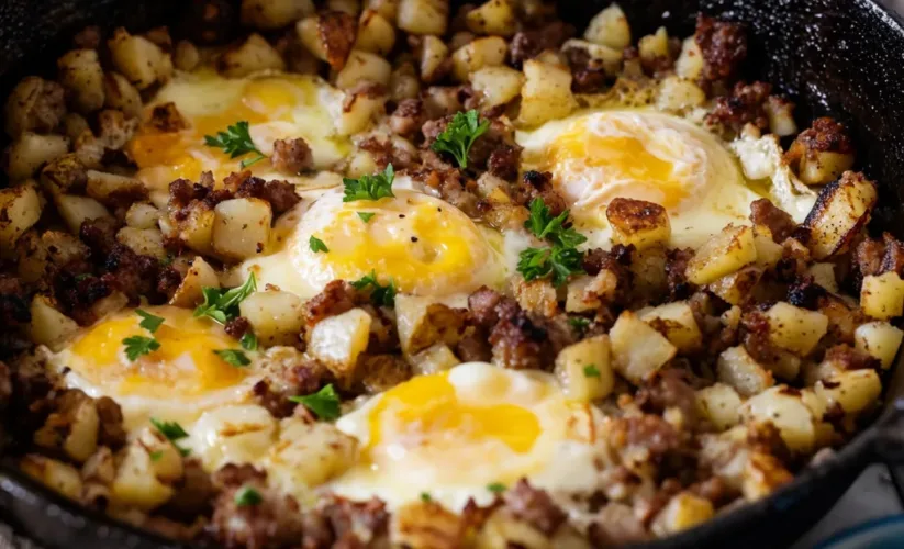 Loaded Breakfast Hash (One-Pan 20 Min)