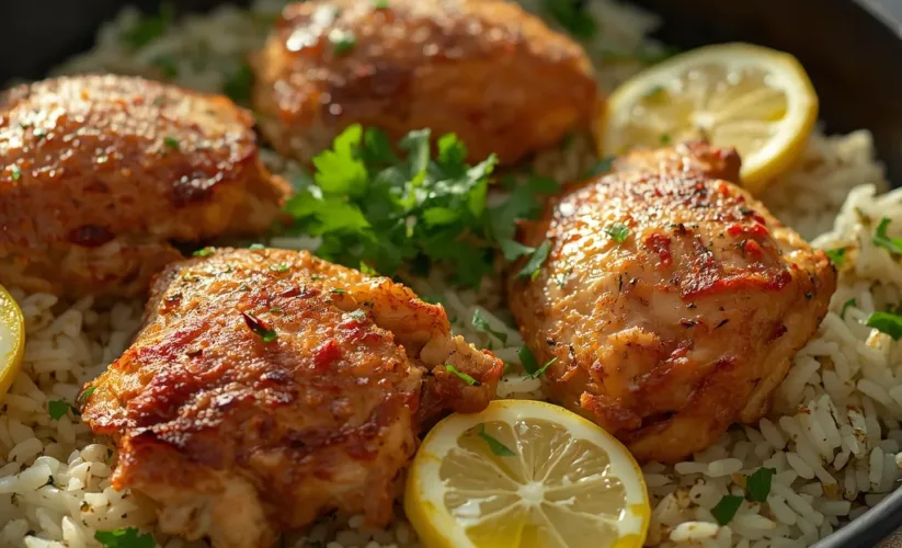 One-Pan Lemon Herb Chicken and Rice: Easy 40-Minute Family Dinner