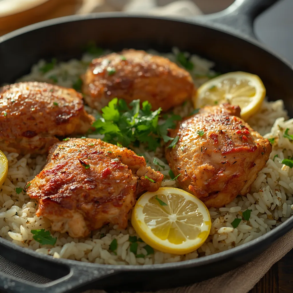 One-Pan Lemon Herb Chicken and Rice: Easy 40-Minute Family Dinner