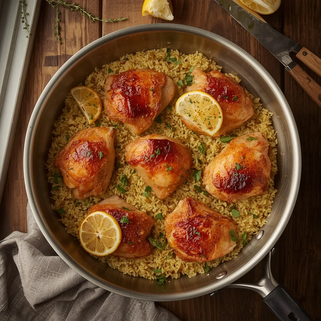One-Pan Lemon Herb Chicken and Rice