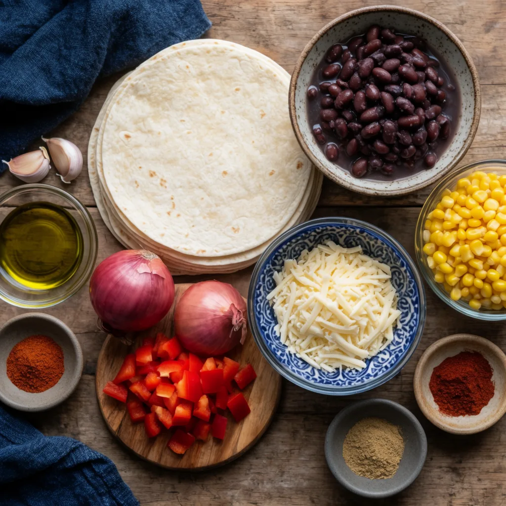 Vegan Black Bean Quesadillas