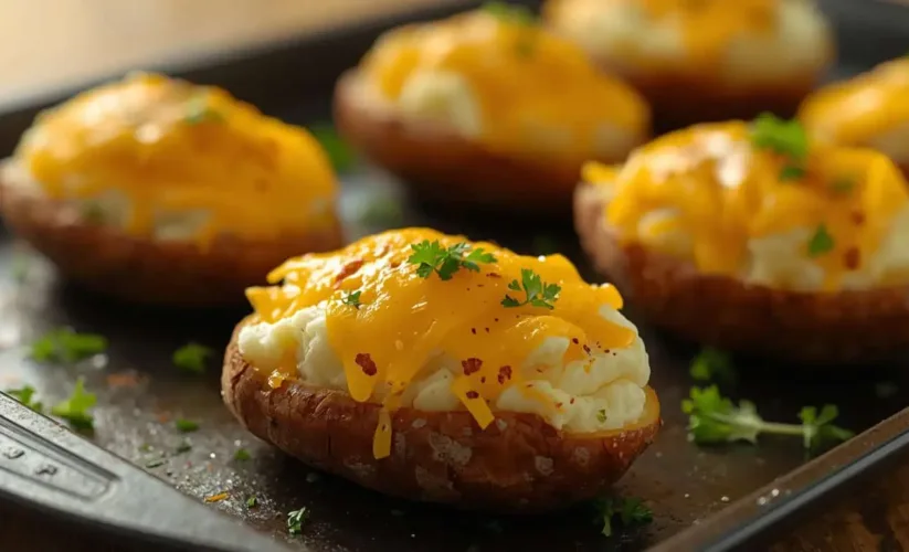 Cheesy Twice-Baked Potato Boats
